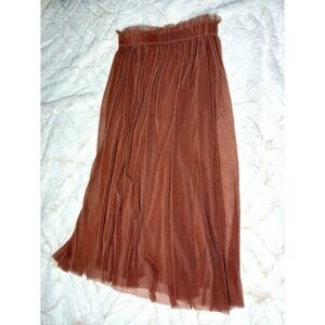 LC Lauren Conrad Women's Tulle Skirt Disney Princess Like Copper Clay XS